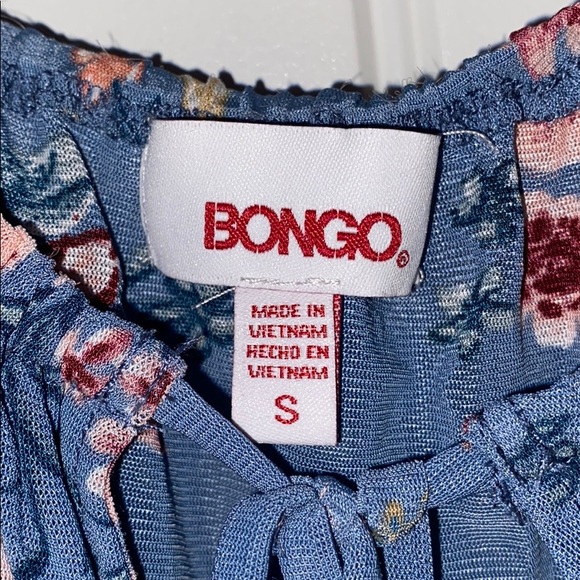 Blue floral crop top - Picture 2 of 3